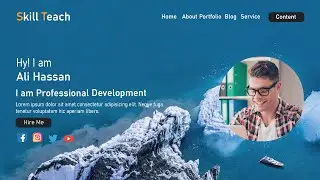 How To Make a Landing Page Using HTML and CSS |  Website Design | Landing page Design HTML CSS #3d
