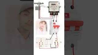 2 Socket 2 Switch Connection || MCB main meter connection #shorts #ytshorts #youtubeshorts