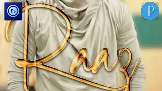 Multi color Glowing glass font Editing How to Make glass Font in pixlab ps touch Raaz Editing zone
