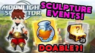 Moonlight Sculptor - BONUS SCULPTURE EVENT! SCULPTURE MASTER EVENT!  Can F2P Complete Them?