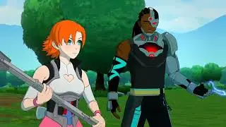 RWBY x Liga de la Justicia Español Latino Oficial- Escenas: Celos de Lie Ren, Cyborg y Nora Valkyrie