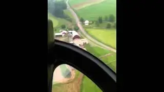 Aerial view of the Mifflintown Airport during Kart-a-Rama