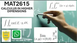 MAT2615 UNISA | Equation of a plane | Cylindrical Coordinates | Triple Integrals | Volume | Flux