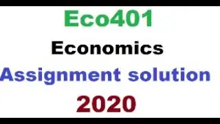 ECO401 -Economic - Assignment solution 2020// for vu student //vu uni