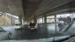 Left turn or straight only lane , not for this driver