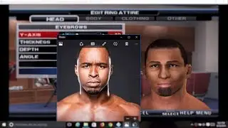 WWE SVR PS2 2011 (HD) - How I create Jordan Myles - Created Superstar