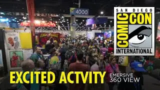 Busy Exhibit Floor on Day 2 of the 2024 San Diego Comic Con in 360 view #sandiegocomiccon2024