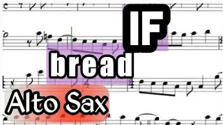If I David Gates Bread I Alto Sax Sheet Music Backing Track Play Along Partitura
