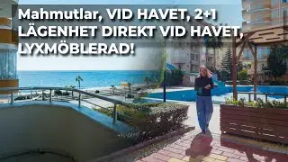🌊 Mahmutlar, VID HAVET, 2+1 LÄGENHET DIREKT VID HAVET, LYXMÖBLERAD! 🏡✨
