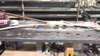 Replacing the Teak toe Rail pt9 (the lamination jig)