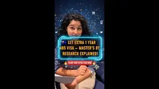 Get Extra 1 Year 485 Visa  Masters by Research Explained! #shorts