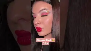Princess peach glam #makeup #mua #makeuplook #liquidmakeup #makeupproducts #glam #trendingshorts