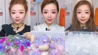 ASMR Crunchy Ice Mukbang Eating Show | Relaxing Sounds | #202