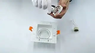 Wholesale square MR16 GU10 led halogen bulb downlight Anti-glare led trimless downlight