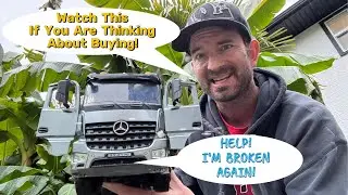 Double E Hobby E-590 MERCEDES AROCS 1/20 Scale RC Dump Truck UNBOXING! TESTING! REPAIR! and REVIEW!
