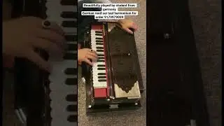 Student from germany played sur taal Melodious German jubilet reed harmonium 3 line 9 scale 🎶🎹