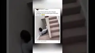 Real estate deal went downhill #Viral #RealtorLife  #RealEstateHumor  #StairFail #6SecondLaugh&hellip;