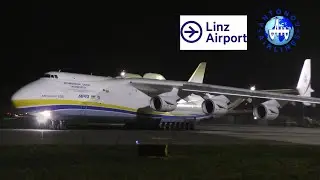 Antonov AN-225 takeoff Linz Airport UR-82060 19/12/2021