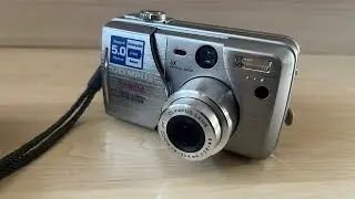 Olympus Camedia C-50 zoom old digital camera 5.0MPx photo shoot 3x optical zoom lens device test