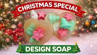Christmas Special Melt & Pour Design Soap Making🎄Easy Festive SoapDIY Christmas Special Design Soap