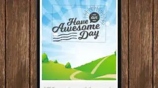 Create good morning greeting by DePost Android App