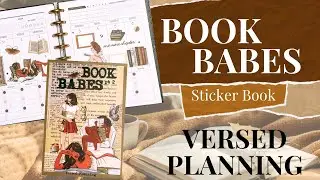 NEW BOOK BABES STICKER BOOK | VERSED PLANNING | FLIP THROUGH & PLAN WITH ME