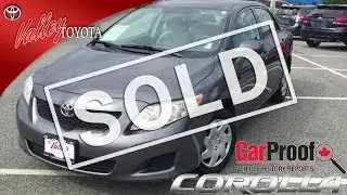 (SOLD) 2010 Toyota Corolla CE preview, for sale at Valley Toyota in Chilliwack B.C. # 17015A