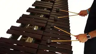 Four Mallet Technique Exercise on Marimba
