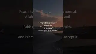 Islam Doesn&rsquo;t Ask You to Live Without Peace