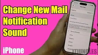 How to Turn On / Change New Mail Notification Sound on iPhone 17/17 Pro Max