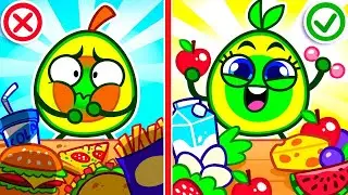 Comida Saudável vs Comida Lixo 🍏🍕 Bons vs Maus Hábitos