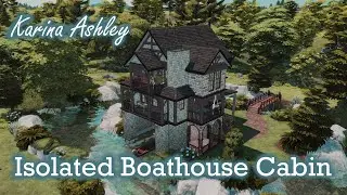 Isolated Boathouse Cabin // Sims4 // CC Speed Build