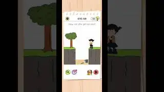 Level 508// How can she get across. brain test #games #braintestsolution #easybrain #missingpuzzle