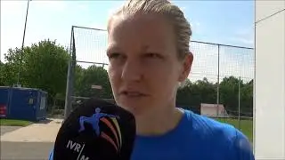 Interview with Diane Caldwell after the Allianz Bundesliga match 1FC K&ouml;ln vs SC Sand