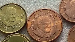 Euro Coins Vatican Cents 2011, Reverse 2010!