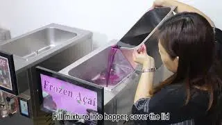 How to use frozen drink machine to make frozen A&ccedil;a&iacute; frozen Daiquiri margarita? #acai #slushie