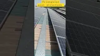 Triangular structure I Aluminium structure I Walkway installation #solar #shortsfeed #youtubeshorts