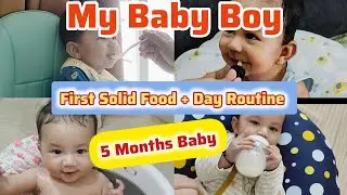 Indian Mom Full Day REALISTIC ROUTINE with 5 Months old Baby Boy| What my 5 month old eats in a day
