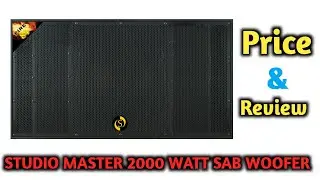 STUDIO MASTER 2000 WATT SUB WOOFER