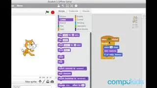 Cat and Ball: Sprite Animation | 03 of 16 | Scratch Tutorial | CompuKids