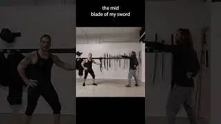 Thrusting attacks with SABERS! #shorts #sword #martialarts
