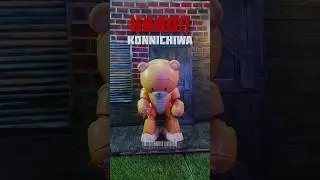 konnichiwa Bearguy San #toyphotography #stopmotion #bandai #gunpla #shorts