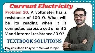 Problem 20. A voltmeter has a resistance of 100 &Omega;.. | 12 HSC | Electrostatics | Textbook Solutions 7