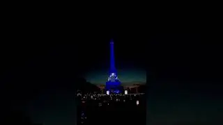 Opening fireworks on Bastille Day 🇫🇷 #wakandaforever #eiffeltower #bastilleday #fireworks