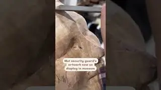Met security guard's artwork now on display in the museum