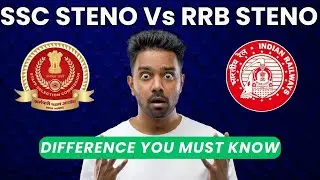 SSC Steno Vs. RRB Steno | How to Get into Railways as a STENO | Part 1 | EXAM Pattern & Selection