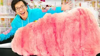 I Made The World's BIGGEST Cotton Candy!