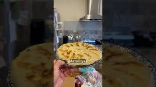 ASMR - The result of my family making vegetarian dumplings (pan-fried dumplings)