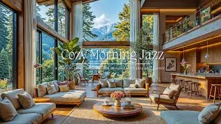 Cozy Jazz with Morning Indoor Living Room | Smooth Jazz Piano Music in Calm Forest to Relax & Study