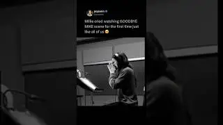 Millie bobby Brown cried watching GOODBYE MIKE scene for the first time just like all of us 🥹